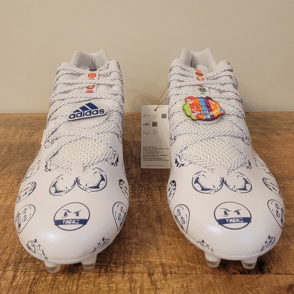 Adidas Freak 22 Big Mood Emoji DSG SM Football Cleats Blue White Men’s Size 14 - Picture 5 of 14